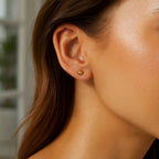 10k Yellow Gold Ball Style Stud Earrings (4mm)