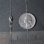 14k White Gold Classic Box Chain (0.45 mm)