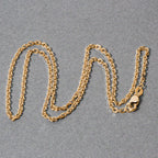 18k Yellow Gold Diamond Cut Cable Link Chain (1.90 mm)