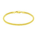 14k Yellow Gold Light Weight Wheat Bracelet (3.20 mm)