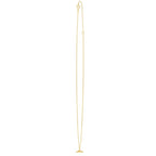 Whale Tail Necklace in 14K Yellow Gold