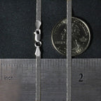 14k White Gold Super Flex Herringbone Chain (2.80 mm)