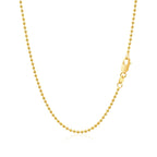 14k Yellow Gold Bead Chain 1.5mm (1.50 mm)