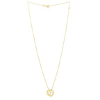 Baby Footprints Necklace in 10K Yellow Gold