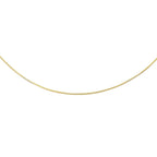 14k Yellow Gold Necklace in a Round Omega Chain Style