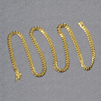 14k Yellow Gold Semi Solid Miami Cuban Chain (5.00 mm)