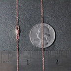 14k Rose Gold Diamond Cut Cable Link Chain (1.30 mm)