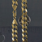 Solid Curb Chain in 14k Yellow Gold (11.23 mm)