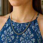 14k Yellow Gold Light Gourmette Chain (3.60 mm)