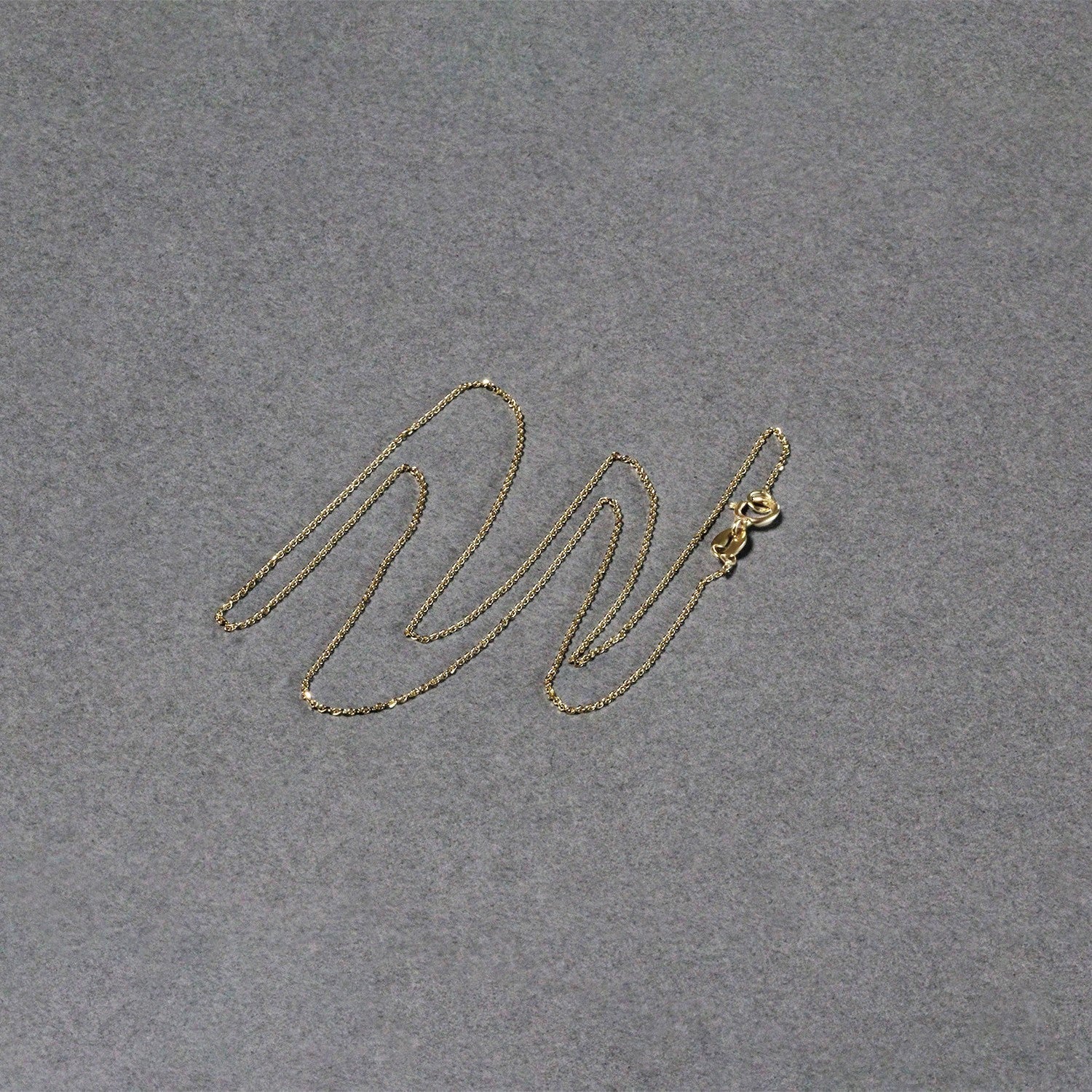 14k Yellow Gold Diamond Cut Cable Link Chain (0.68 mm)