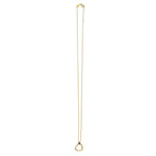 Amethyst Baguette Heart Necklace in 14K Yellow Gold