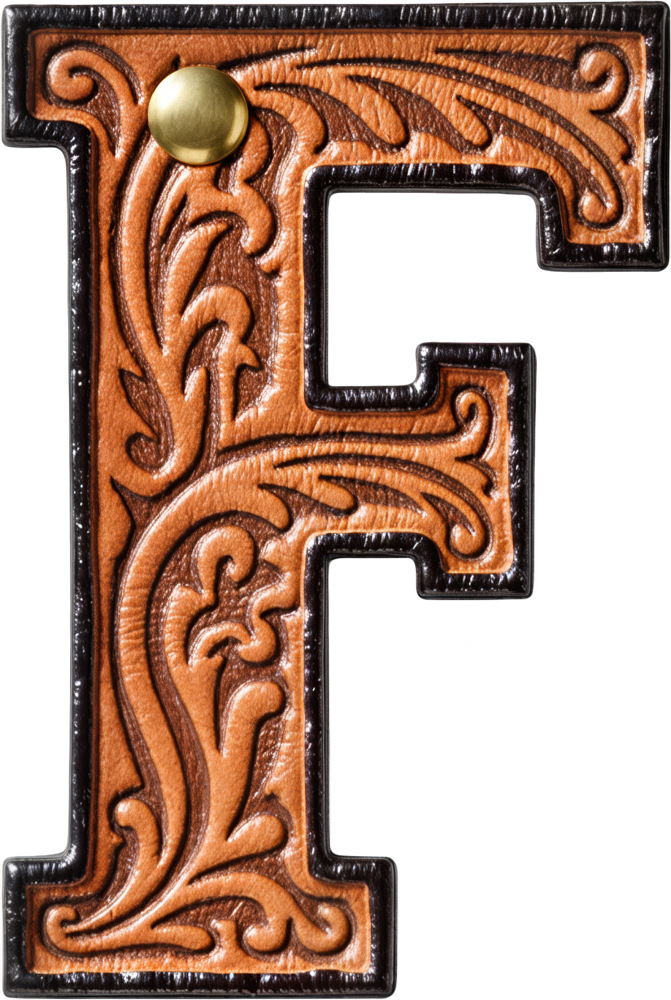 Monogrammed Initial Western Leather Look Saddle Longhorn Cowboy Cowgirl Kitchen Dish Towels Made in America Baha Ranch Western Wear