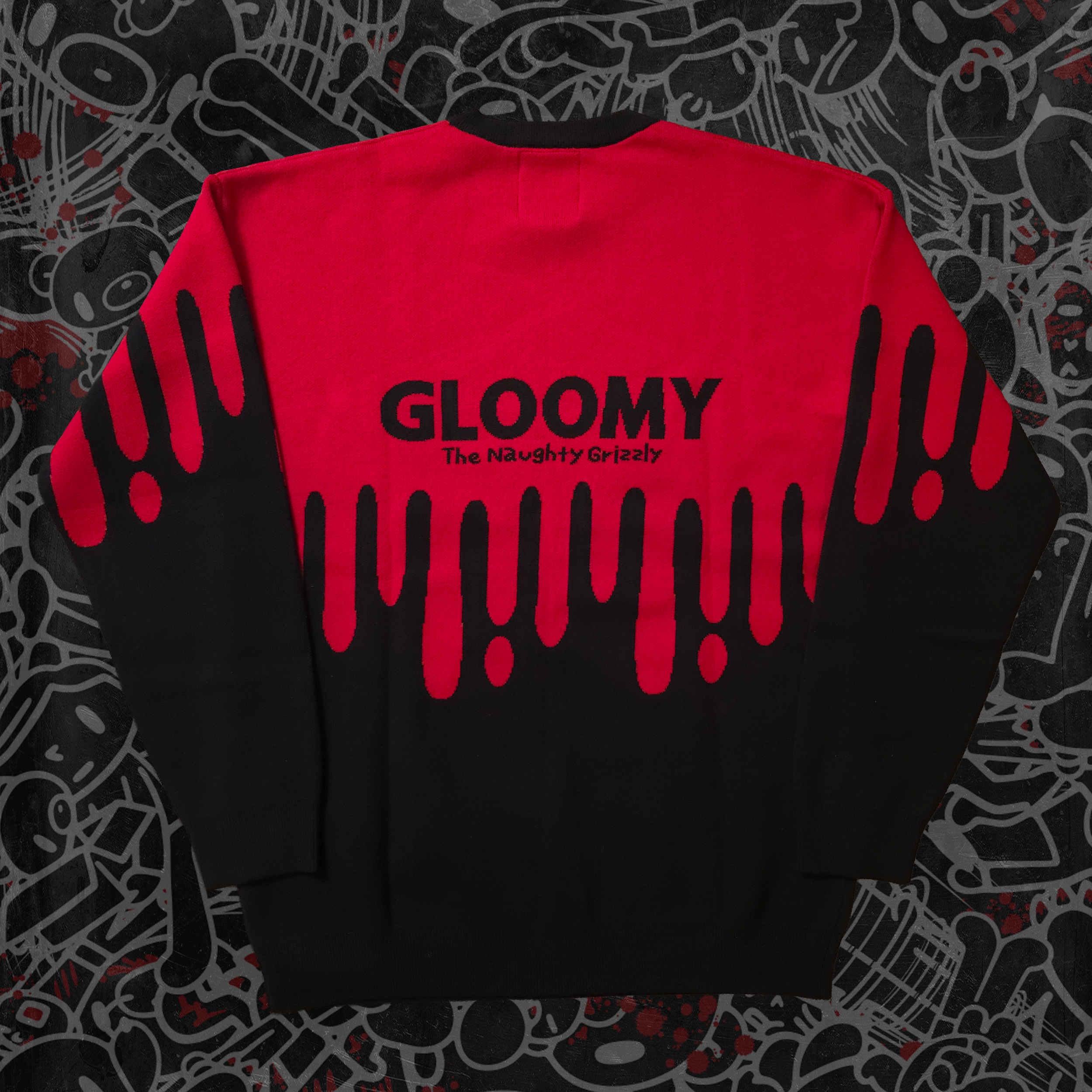 Gloomy Drip Knit Sweater Any Means Necessary Clothing