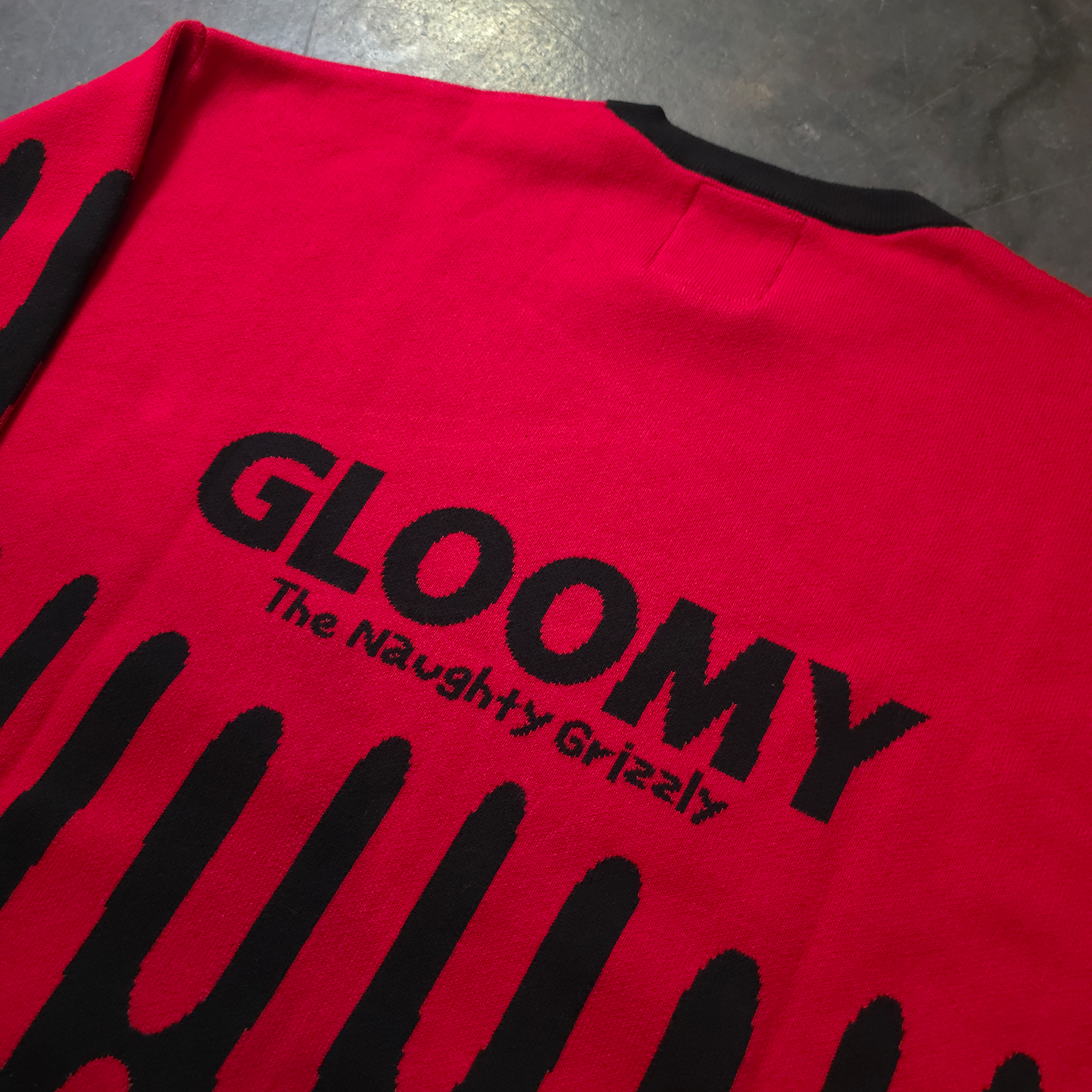 Gloomy Drip Knit Sweater Any Means Necessary Clothing