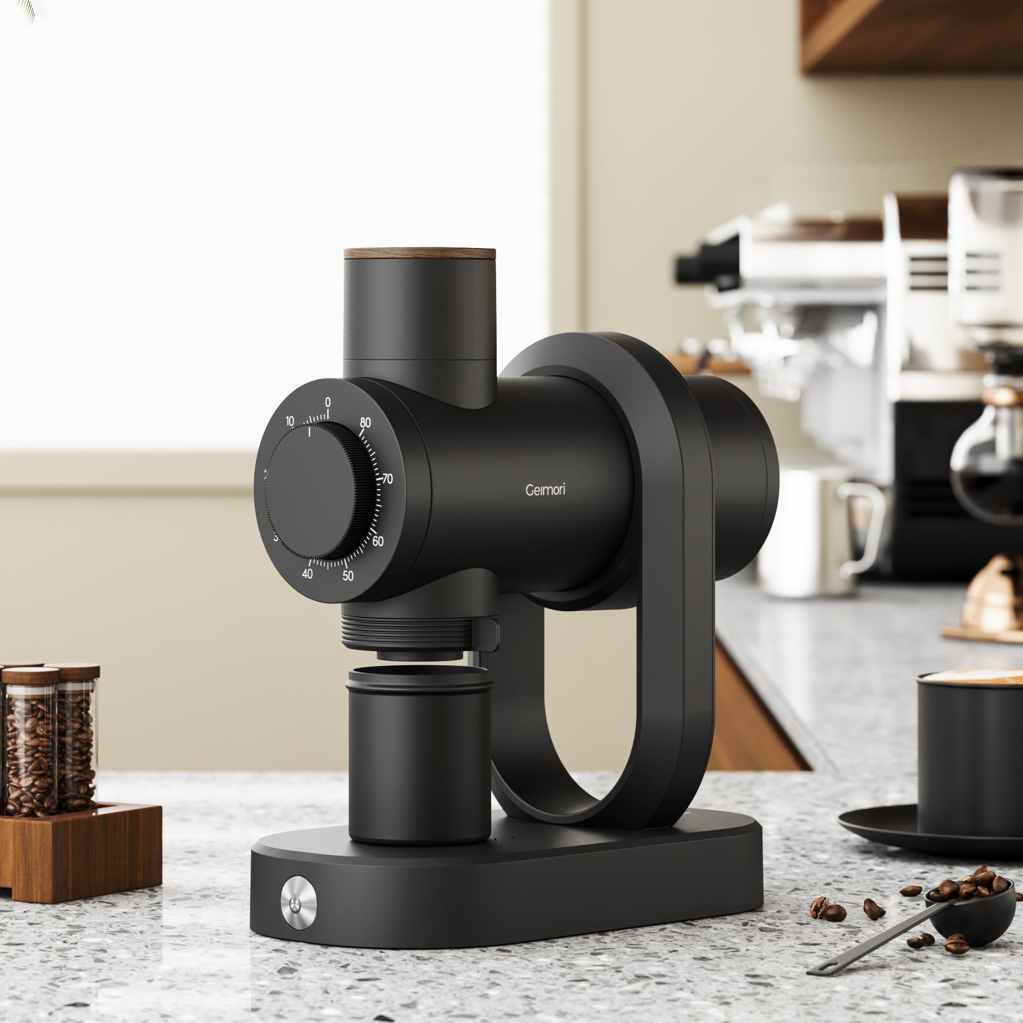 Geimori GU64 Flat Burr Coffee Grinder | Professional Single Dose Grinder