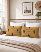 Baha Ranch Saddle Up Pillow Case Caramel Made in America Baha Ranch Western Wear