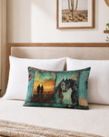 Baha Ranch Turquoise Dreams Pillow Case Made in America Baha Ranch Western Wear
