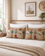 Baha Ranch Western Cactus Pillow Case Made in America Baha Ranch Western Wear