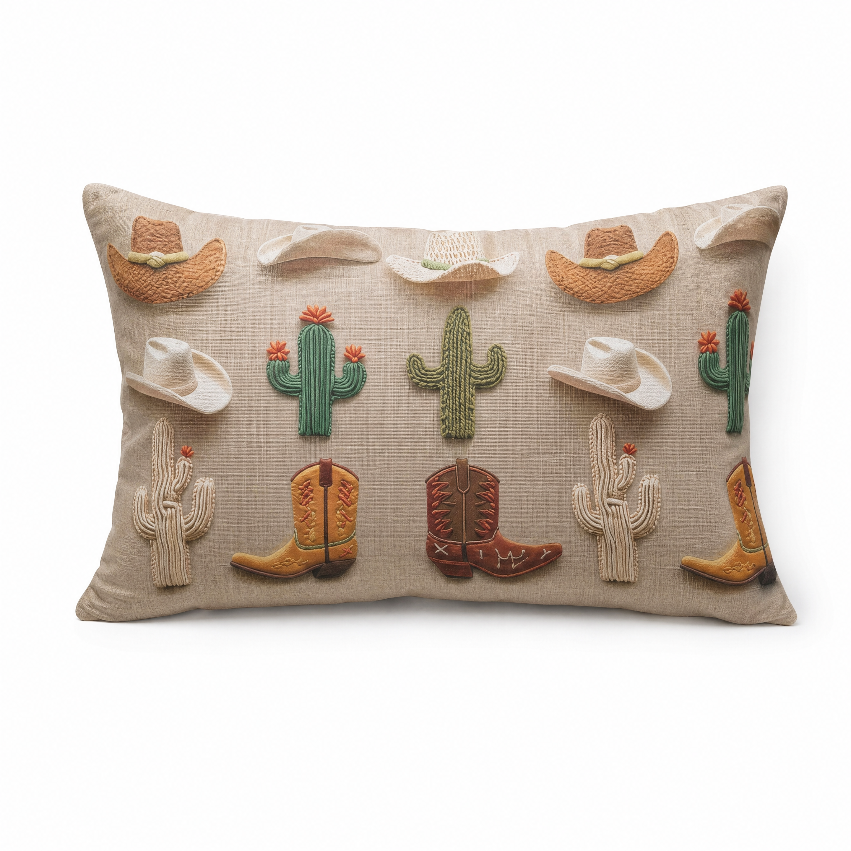Baha Ranch Western Cactus Pillow Case Made in America Baha Ranch Western Wear