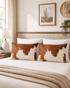 Baha Ranch Cowhide Print Pillowcase Made in America Baha Ranch Western Wear