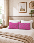 Baha Ranch Pink Lightning Bolt Pillowcase Made in America Baha Ranch Western Wear