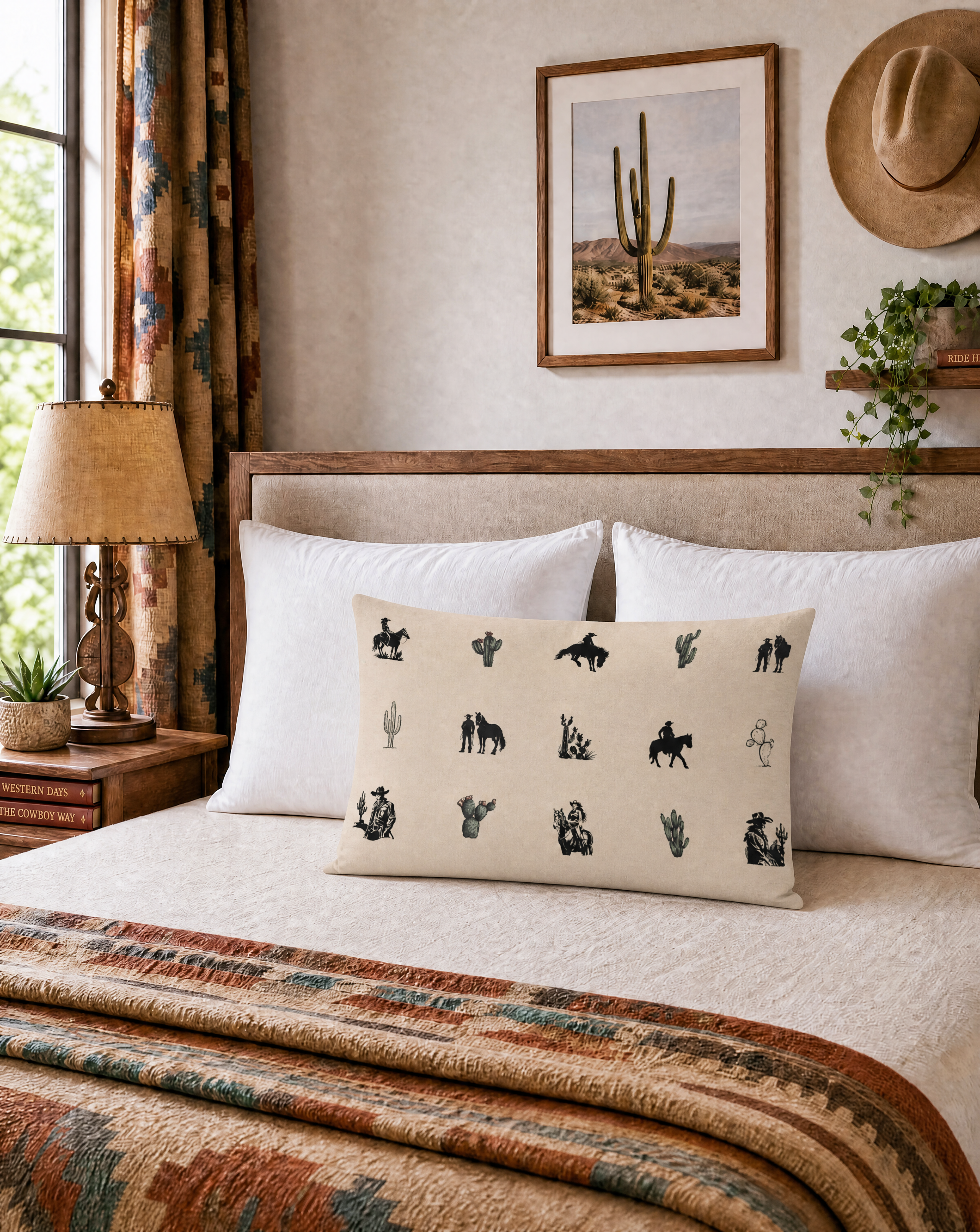 Baha Ranch Western Cowboy Cowgirl Pillowcase Made in America Baha Ranch Western Wear
