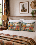 Pictures of the Southwest Queen Size Pillow Case Made in America Baha Ranch Western Wear