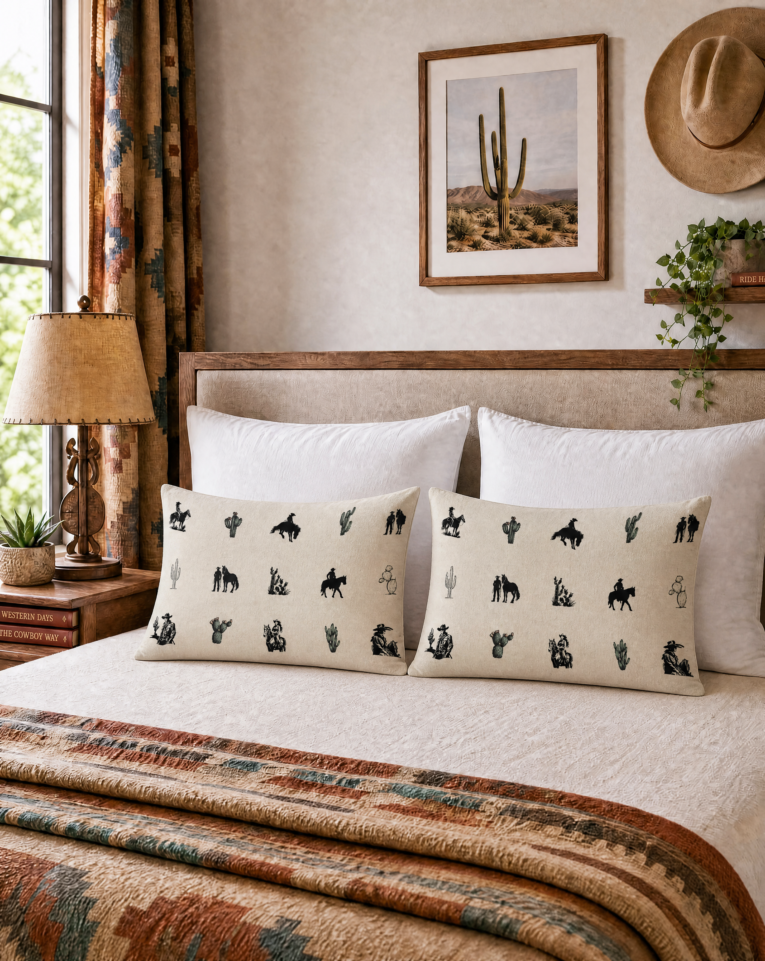 Baha Ranch Western Cowboy Cowgirl Pillowcase Made in America Baha Ranch Western Wear