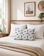 Baha Ranch Ranch Life Pillow Case White Made in America Baha Ranch Western Wear