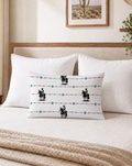 Baha Ranch Saddle Up Pillow Case White Made in America Baha Ranch Western Wear