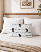 Baha Ranch Saddle Up Pillow Case White Made in America Baha Ranch Western Wear