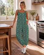 Baha Ranch All Turquoise Overalls Jumpsuit Baha Ranch Western Wear