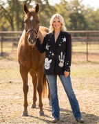 Baha Ranch Rhinestone Cowgirl Yeehaw Blazer Baha Ranch Western Wear