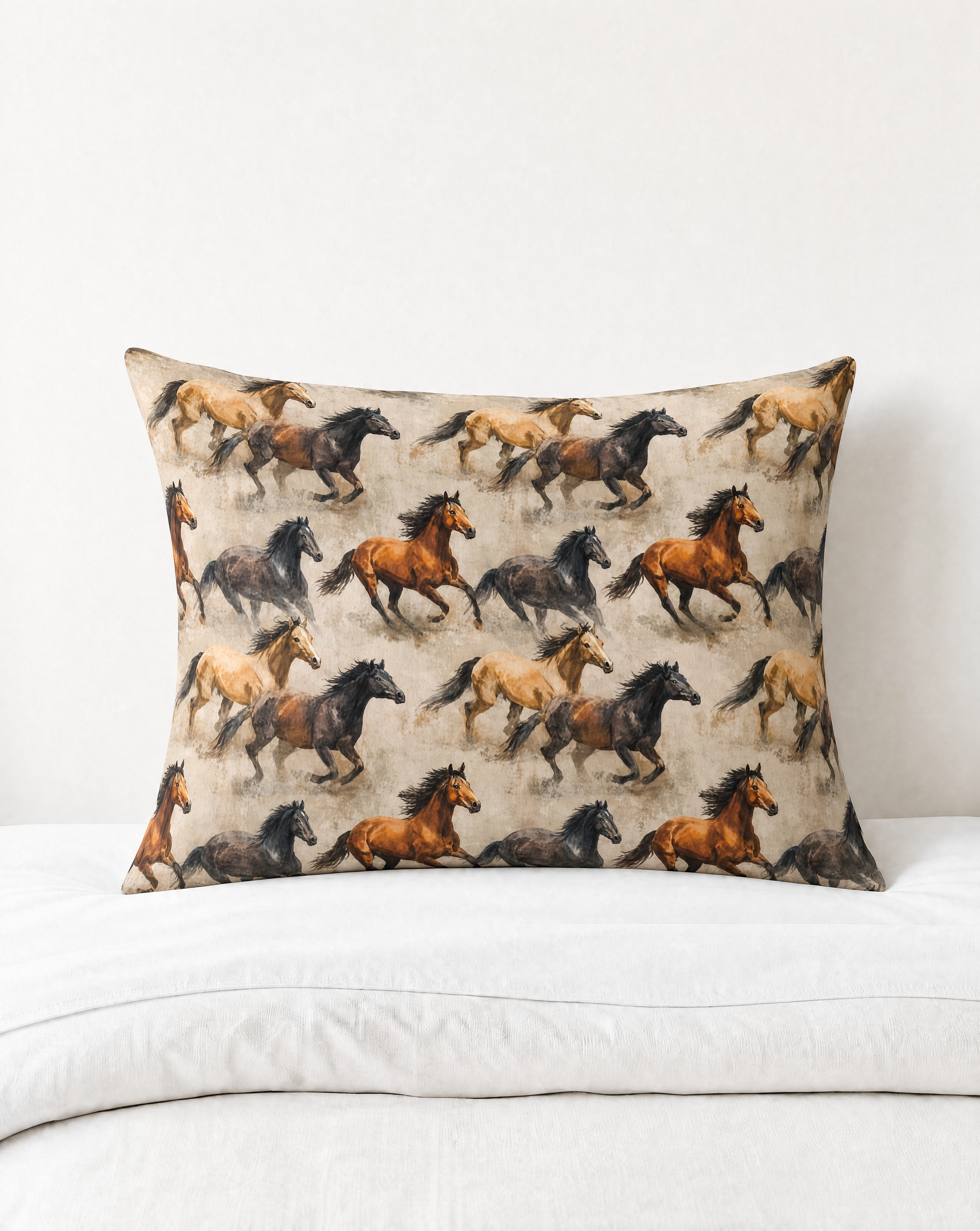 Baha Ranch Wild Horses Pillowcase Made in America Baha Ranch Western Wear