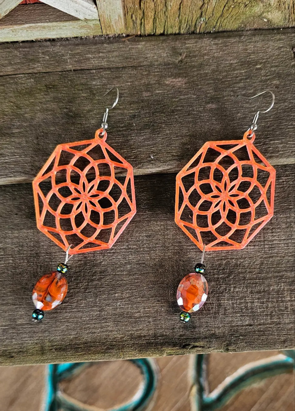 3D Print Boho Earrings Made in America Baha Ranch Western Wear