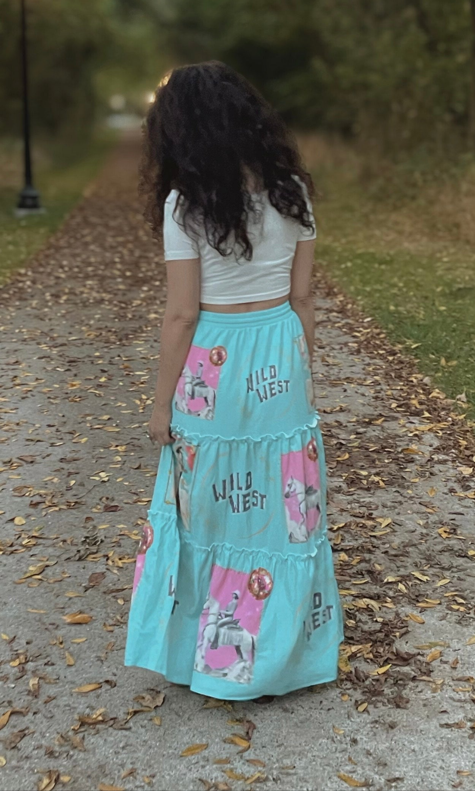 Baha Ranch Retro Pop Western Prairie Maxi Skirt Baha Ranch Western Wear