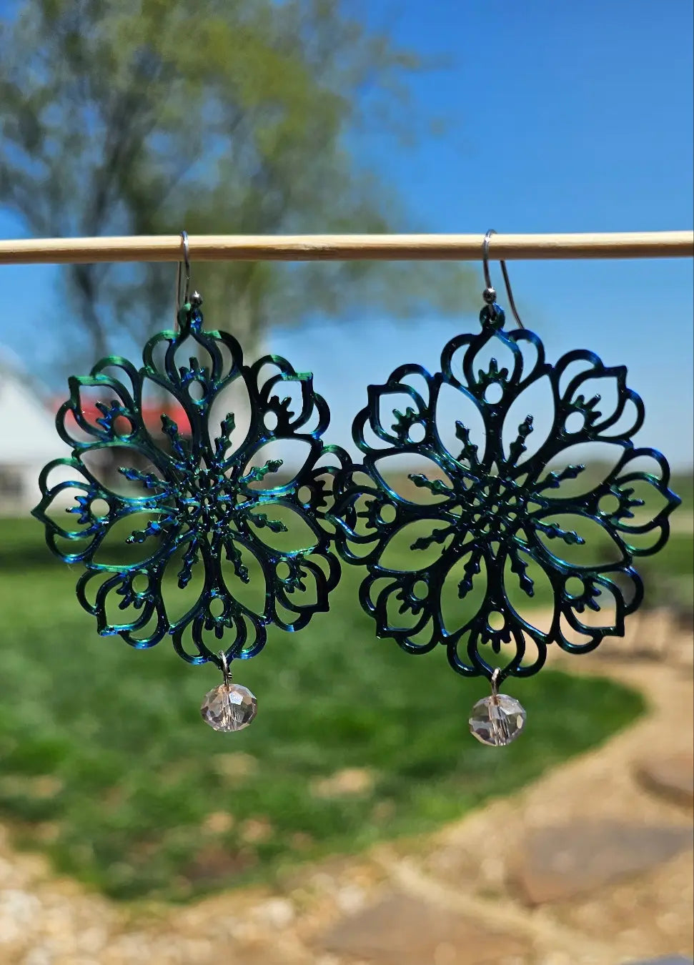 3D Print Boho Earrings Made in America Baha Ranch Western Wear