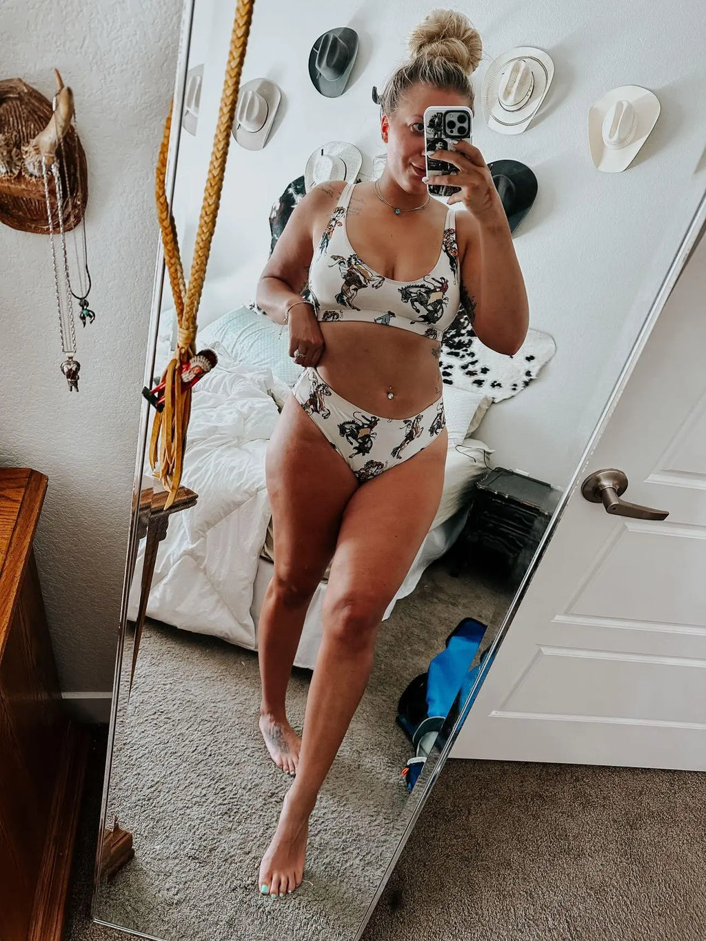 Baha Ranch Yeehaw Vintage Cowgirl Bikini Baha Ranch Western Wear