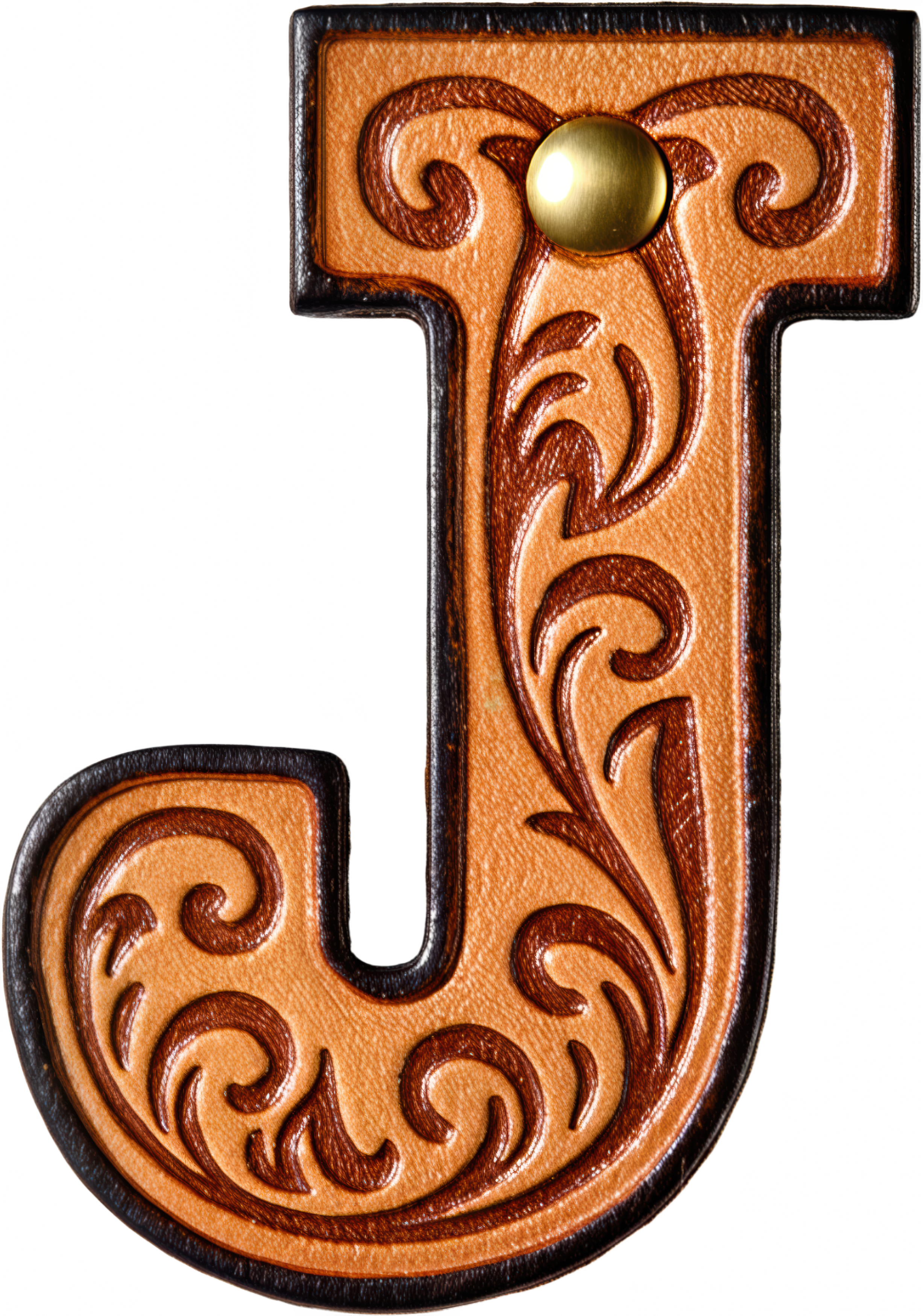 Monogrammed Initial Western Leather Look Saddle Longhorn Cowboy Cowgirl Kitchen Dish Towels Made in America Baha Ranch Western Wear