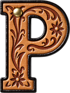 Monogrammed Initial Western Leather Look Saddle Longhorn Cowboy Cowgirl Kitchen Dish Towels Made in America Baha Ranch Western Wear