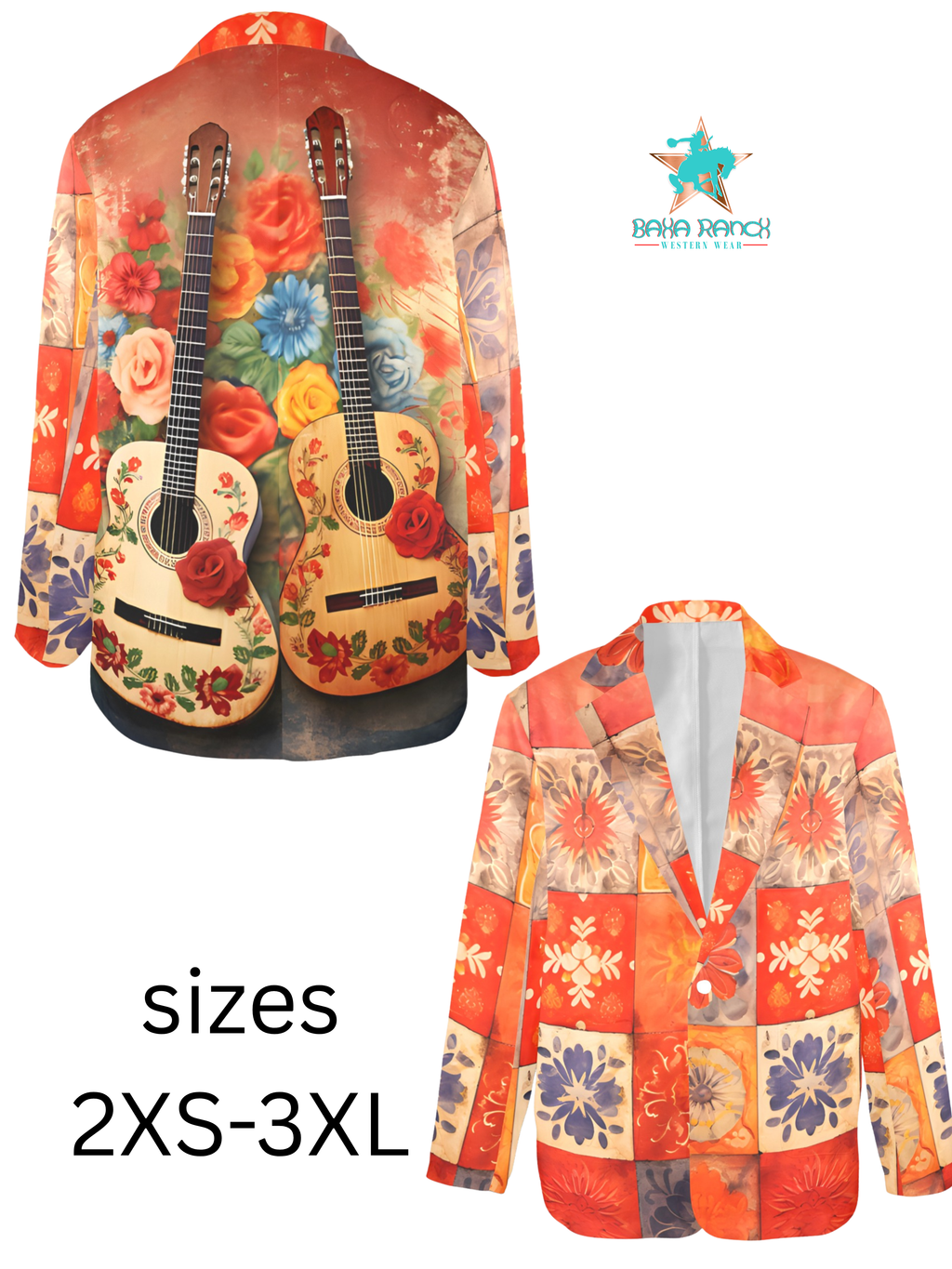 Baha Ranch Colores de Mexico Musica Blazer Baha Ranch Western Wear