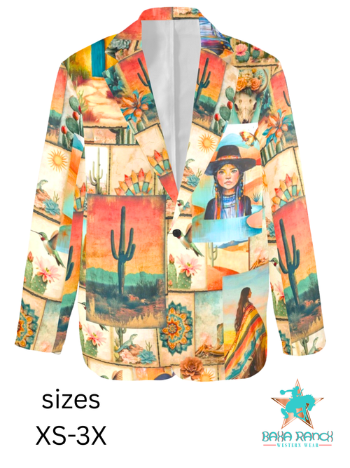 Baha Ranch Colores de Mexico Pictures of the Southwest Blazer Baha Ranch Western Wear