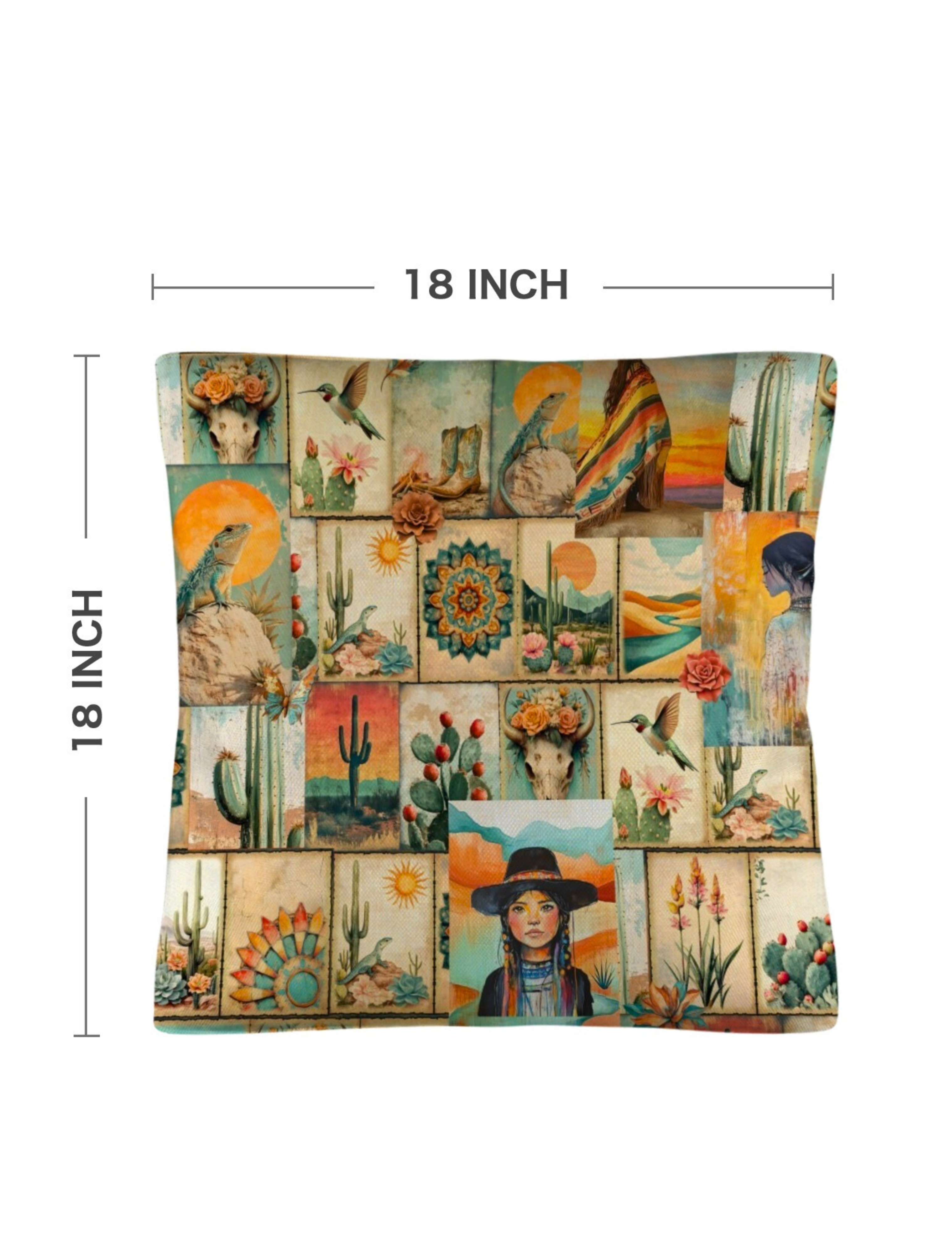 Colores de Mexico Pictures of the Southwest Pillow Case Made in USA Baha Ranch Western Wear