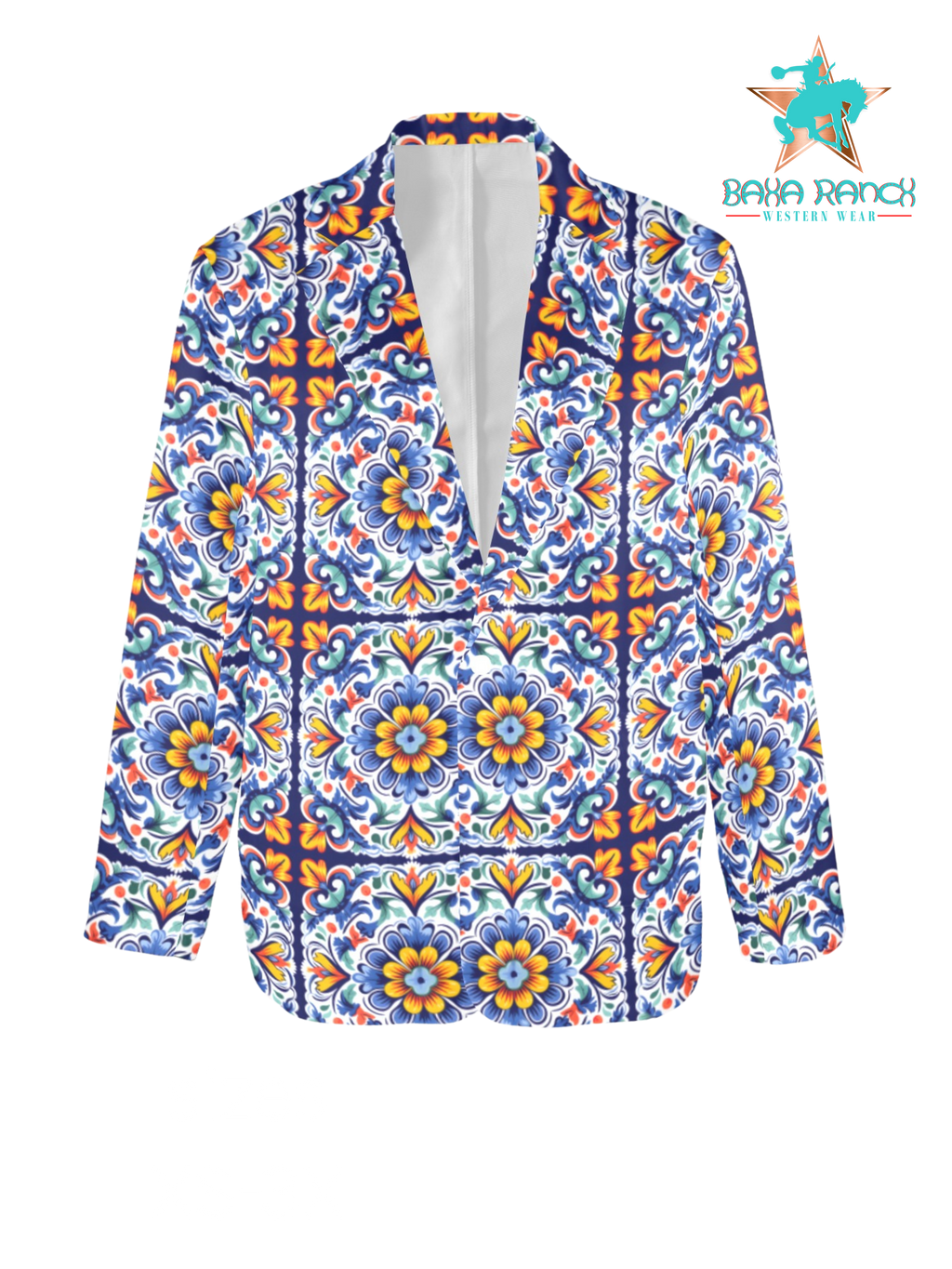 Baha Ranch Blues Talavera Women's Blazer Baha Ranch Western Wear
