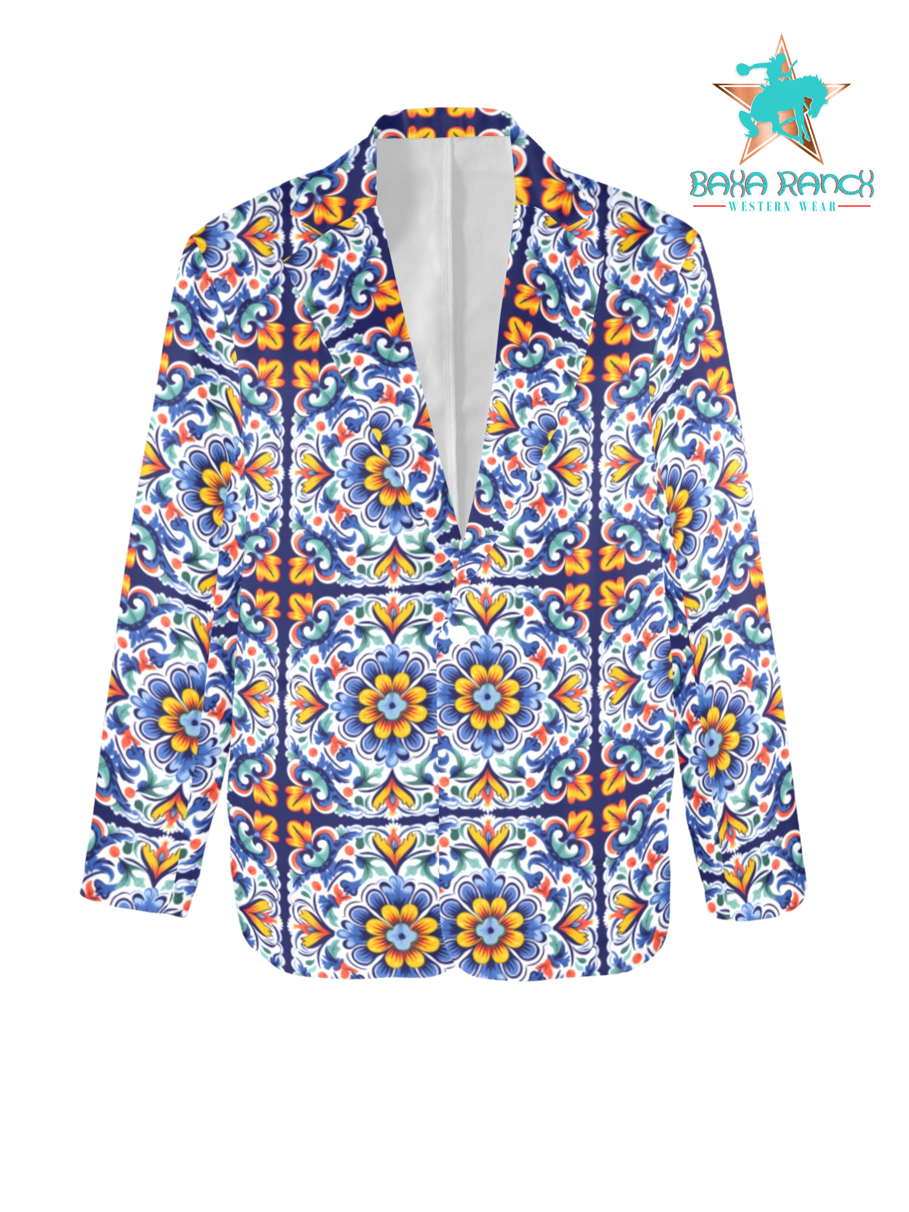Baha Ranch Blues Talavera Women's Blazer Baha Ranch Western Wear
