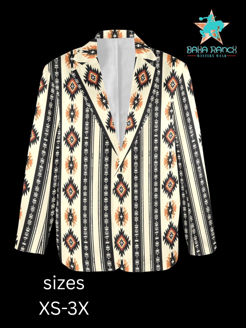 Baha Ranch Colores de Mexico Southwest Aztec Blazer Baha Ranch Western Wear