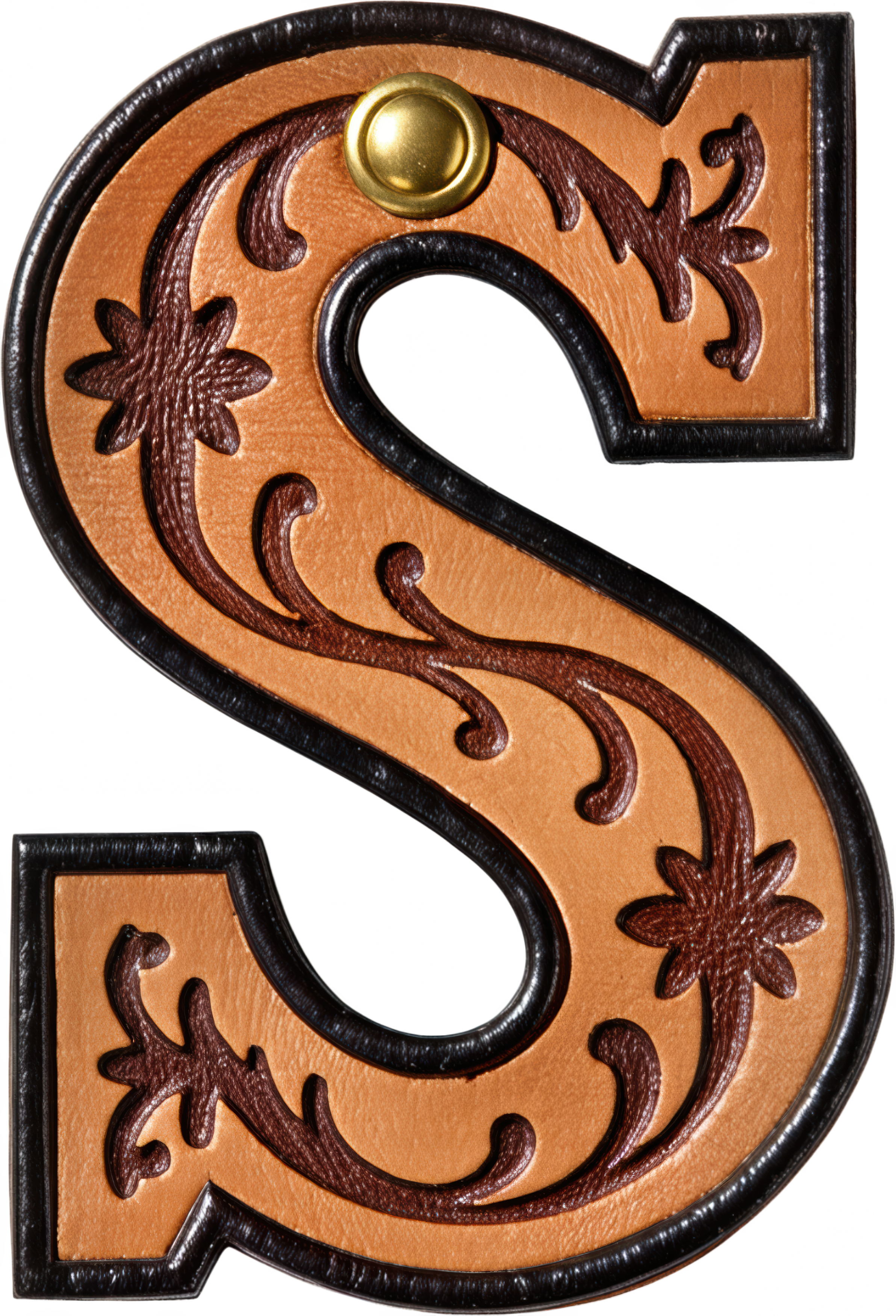 Monogrammed Initial Western Leather Look Saddle Longhorn Cowboy Cowgirl Kitchen Dish Towels Made in America Baha Ranch Western Wear