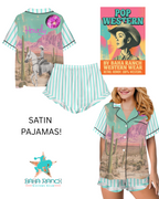 Baha Ranch Retro Pop Western Howdy Desert Cowgirl Satin Pajamas Baha Ranch Western Wear