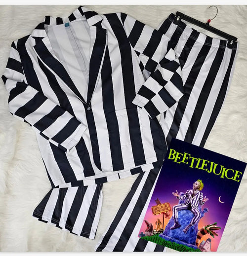Baha Ranch BeetleJuice Prison Stripe Blazer Women's Baha Ranch Western Wear