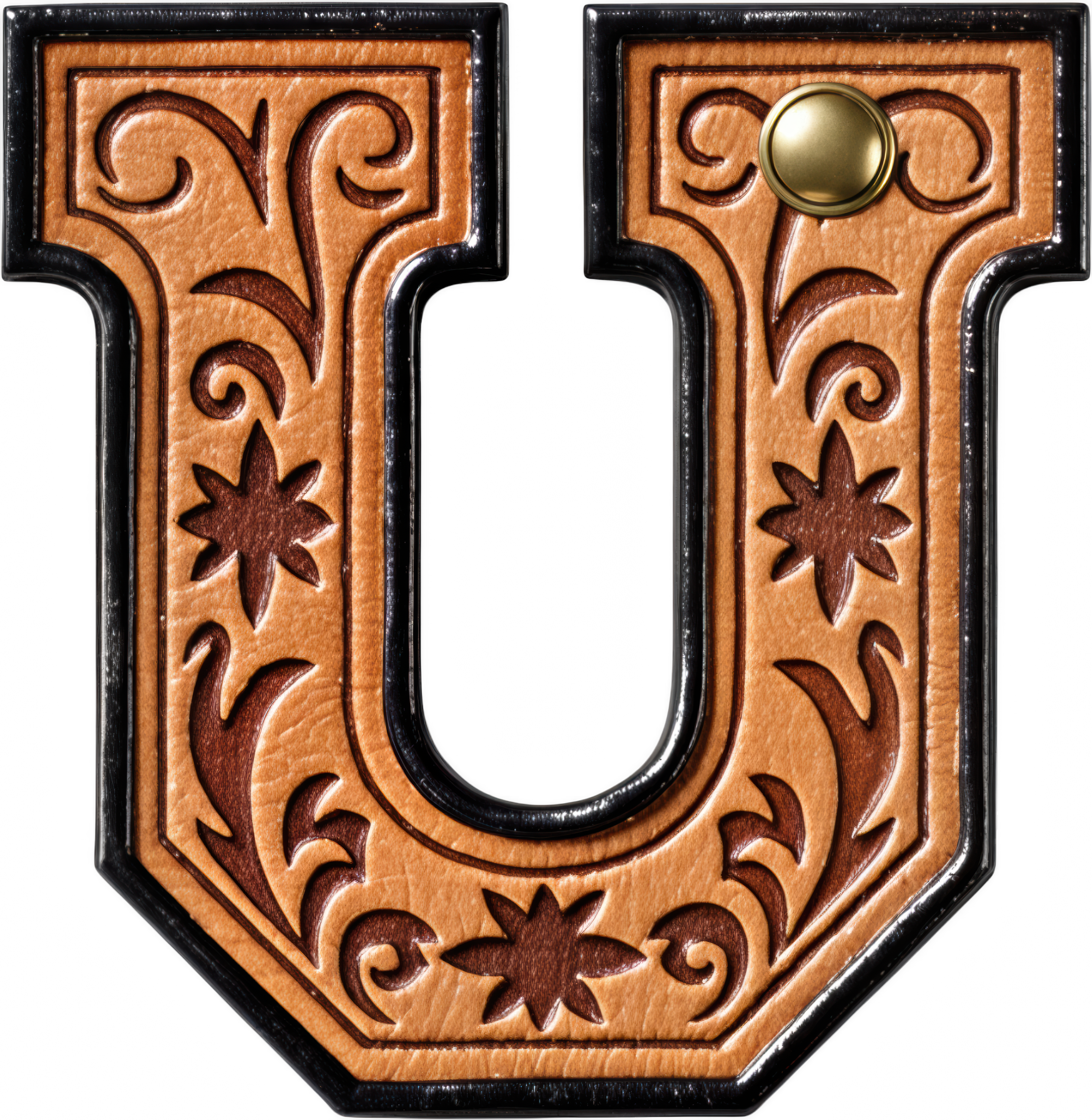 Monogrammed Initial Western Leather Look Saddle Longhorn Cowboy Cowgirl Kitchen Dish Towels Made in America Baha Ranch Western Wear